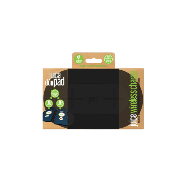 Juice 10W Duo Wireless Charging Pad - Black