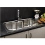 Single Bowl Chrome Stainless Steel Kitchen Sink - Reginox Jumbo