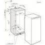 Miele K37222iD 56cm Wide Integrated In-Column Larder Fridge - White