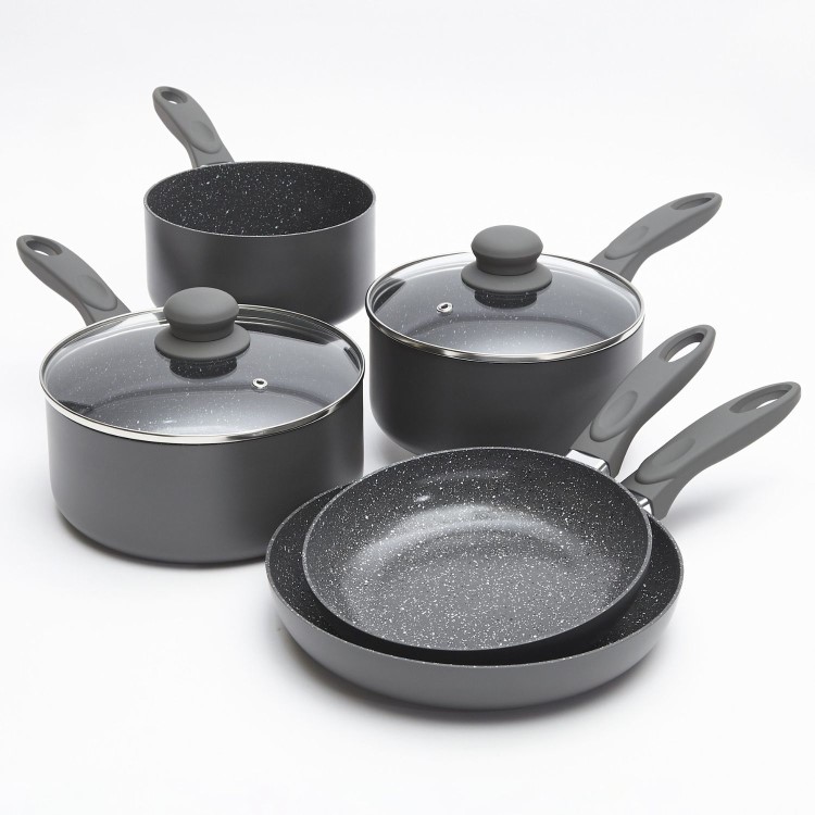 De Santii 5 Piece Pan Set - Grey