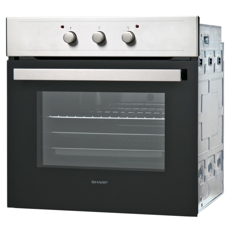Sharp K64IX 65L Single Electric Fan Oven - Stainless Steel