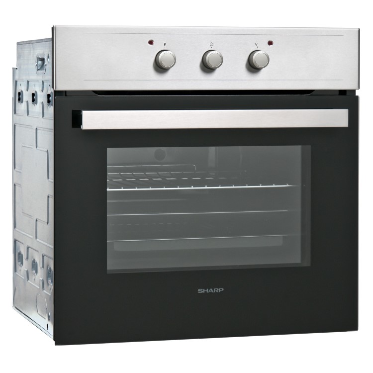Sharp K64IX 65L Single Electric Fan Oven - Stainless Steel