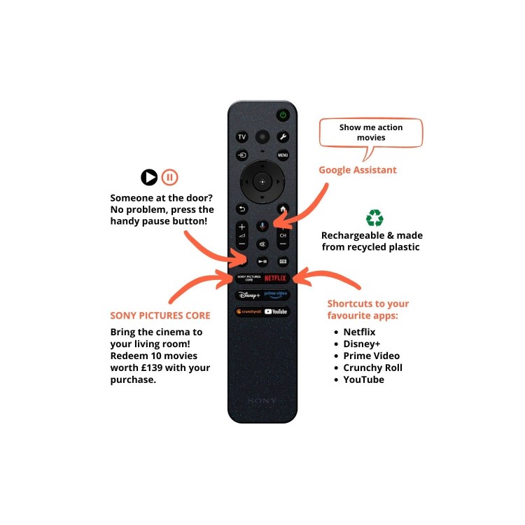 Refurbished Sony BRAVIA 7 XR70P 75" Mini LED 4K Ultra HD with HDR Freeview QLED Smart TV