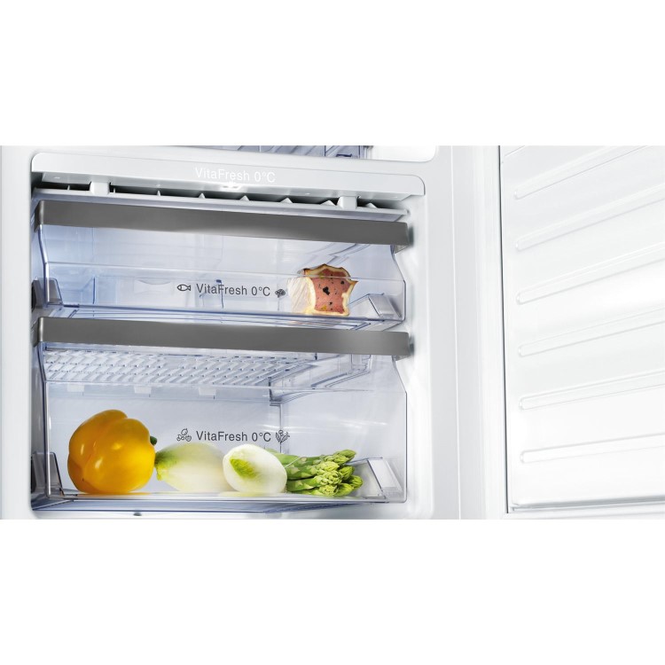Neff K8345X0 Series 5 56cm Wide Frost Free 70-30 Integrated Upright Fridge Freezer - White