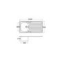 Single Bowl Chrome Stainless Steel Kitchen Sink with Reversible Drainer - CDA