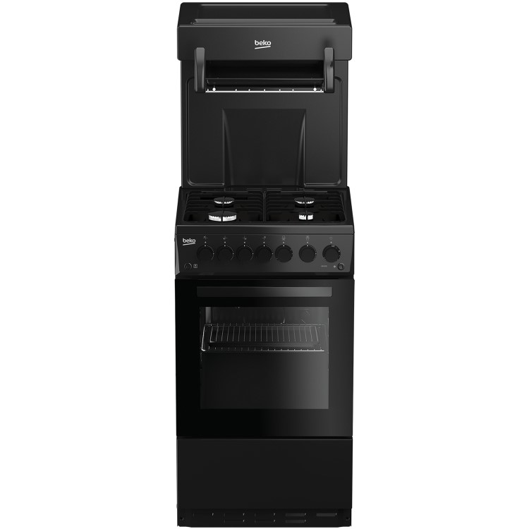 Refurbished Beko KA52NEK 50cm Gas Cooker With Eye Level Grill Black