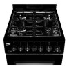 Beko 50cm Gas Cooker With Eye Level Grill - Black