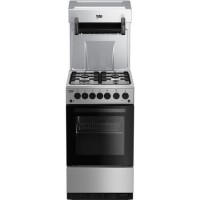Beko KA52NES 50cm Gas Cooker with Eye Level Grill - Silver