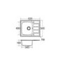 Single Bowl Inset Chrome Stainless Steel Kitchen Sink with Reversible Drainer - CDA