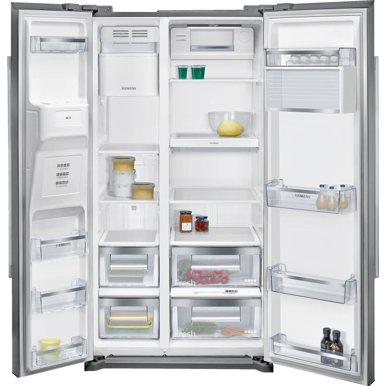 Siemens KA90IVI20G Side by Side Fridge Freezer in Inox-easyclean