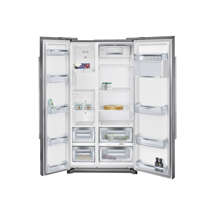 Siemens KA90NVI20G Side by Side Fridge Freezer in Inox-easyclean
