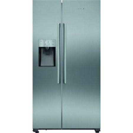Refurbished Siemens KA93DVIFPG Freestanding 804 Litre 70/30 Frost Free American Fridge Freezer Stainless steel
