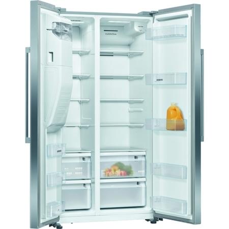 Refurbished Siemens KA93DVIFPG Freestanding 804 Litre 70/30 Frost Free American Fridge Freezer Stainless steel