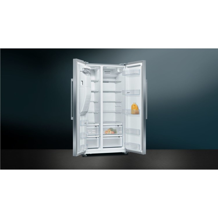 Siemens 533 Litre Side-By-Side American Fridge Freezer - Stainless steel
