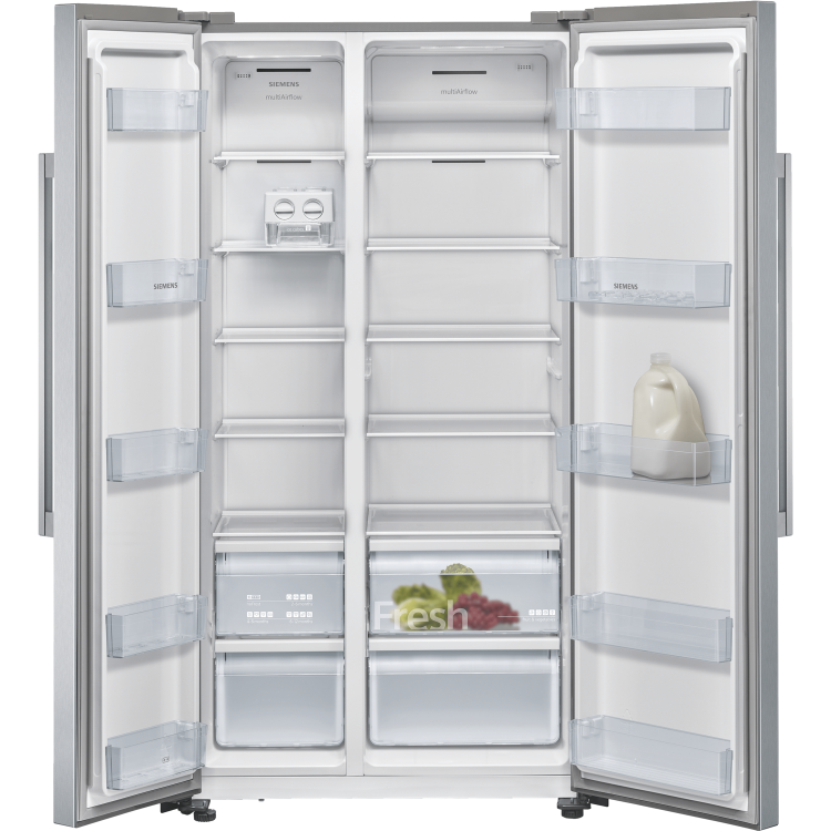 Refurbished Siemens IQ-300 KA93NVIFP Freestanding 560 Litre 65/35 Frost Free Fridge Freezer Stainless Steel