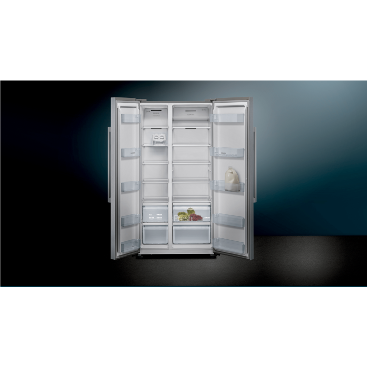 Refurbished Siemens IQ-300 KA93NVIFP Freestanding 560 Litre 65/35 Frost Free Fridge Freezer Stainless Steel