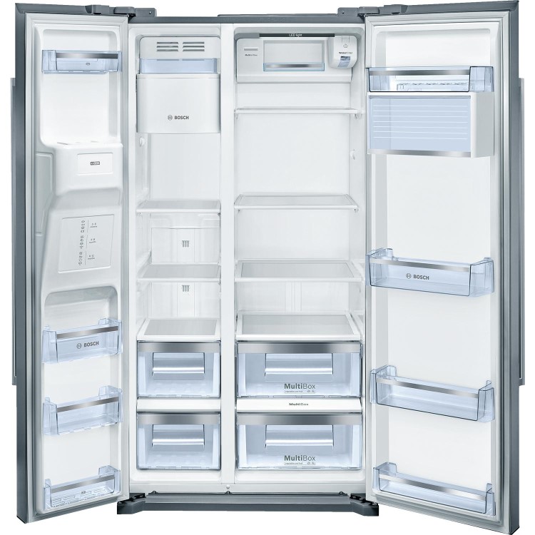 Bosch KAD90VI20G Side by Side Fridge Freezer - Easyclean Stainless Steel
