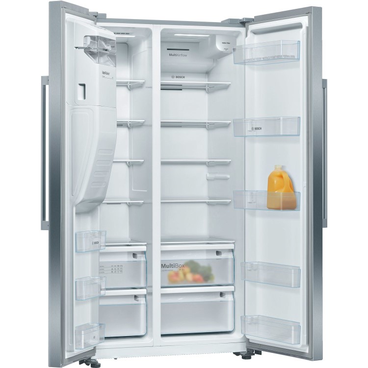 Bosch Series 6 533 Litre Side-By-Side American Fridge Freezer -  Stainless Steel 