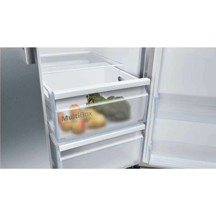 Bosch Series 6 533 Litre Side-By-Side American Fridge Freezer -  Stainless Steel 