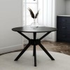 Small Round Black Dining Table - Seats 4 - Karie
