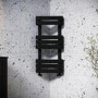 GRADE A1 - Black Corner Towel Radiator 850 x 400mm – Kahli