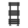 GRADE A1 - Black Corner Towel Radiator 850 x 400mm – Kahli