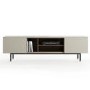 Large TV Unit in Taupe with Storage - TV's up to 77" - Kallen
