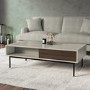 Rectangular Beige Wooden Coffee Table - Kallen