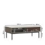 Rectangular Beige Wooden Coffee Table - Kallen