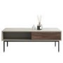 Rectangular Beige Wooden Coffee Table - Kallen