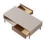 Rectangular Beige Wooden Coffee Table - Kallen