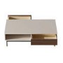 Rectangular Beige Wooden Coffee Table - Kallen