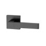 Internal Satin Black Lever Door Handle with Latch and Hinges Pack - 65mm Latch - Kama - XL Joinery
