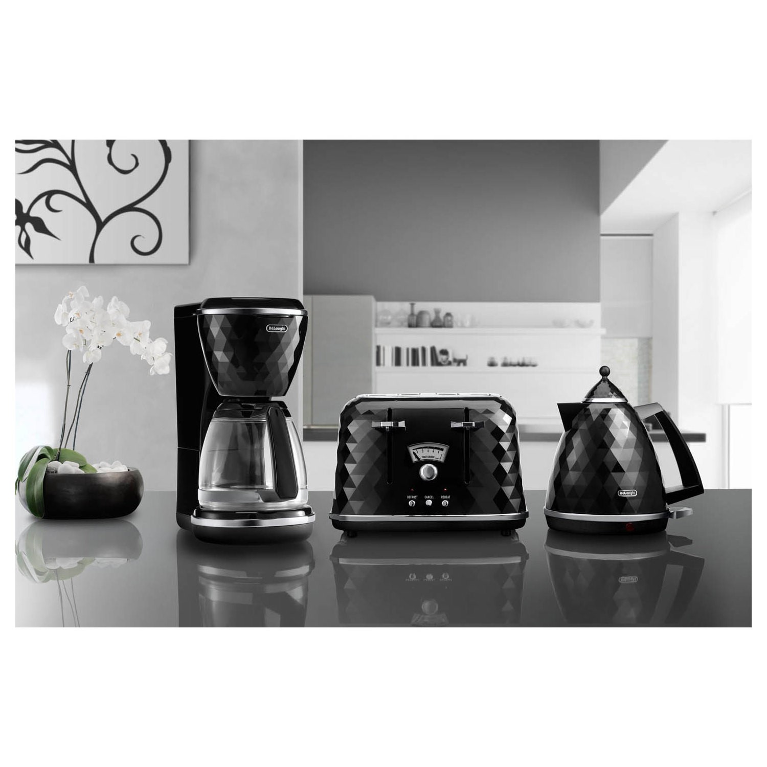 DELONGHI Brillante Kettle BLACK