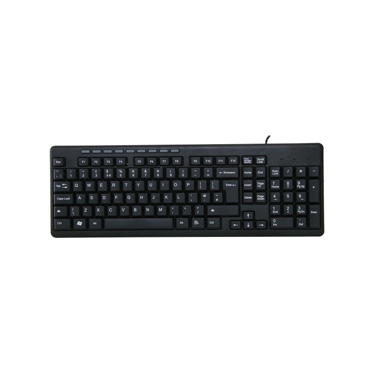Wired Keyboard & Mouse Combo Set Black