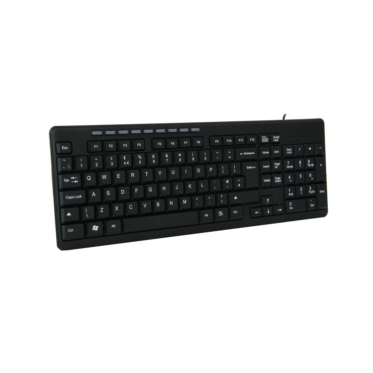Wired Keyboard & Mouse Combo Set Black
