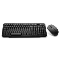 Wireless Keyboard and Mouse Combo Set - Black