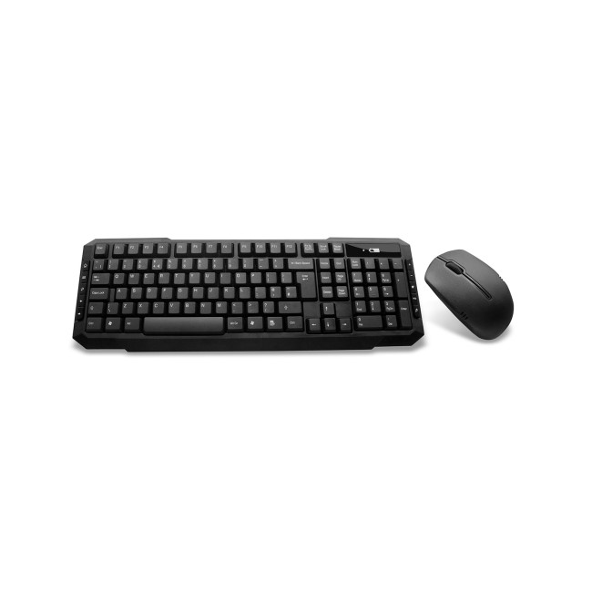 Wireless Keyboard and Mouse Combo Set - Black
