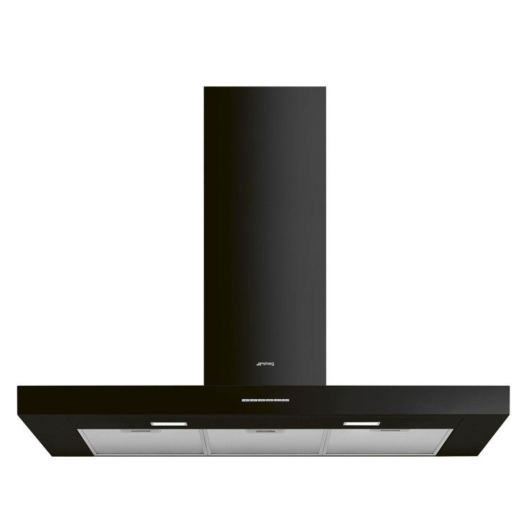 Smeg 100cm Chimney Cooker Hood - Black