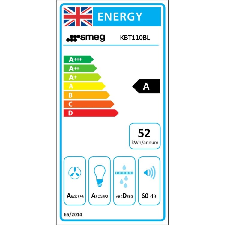 Smeg 110cm Chimney Cooker Hood - Black