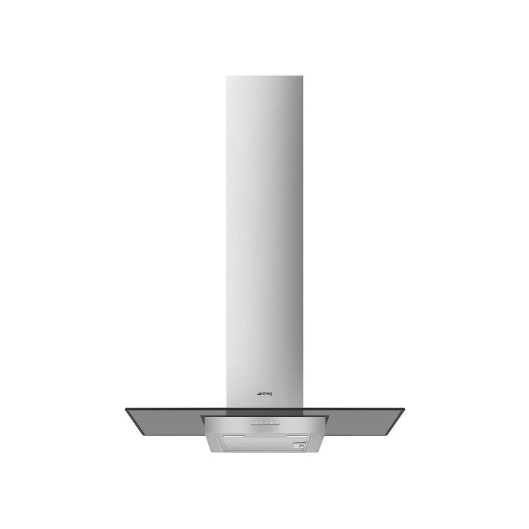 Smeg 90cm Flat Glass Chimney Cooker Hood - Stainless Steel