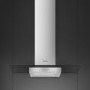 Smeg 90cm Flat Glass Chimney Cooker Hood - Stainless Steel