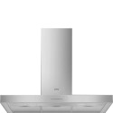 A1/KBT900XE Refurbished Smeg KBT900XE 90cm Flat Chimney Cooker Hood Stainless Steel