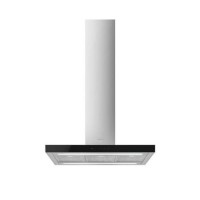 Smeg 90cm Island Cooker Hood - Stainless Steel with Black Glass Smeg 90cm Island Cooker Hood - Stainless Steel with Black Glass