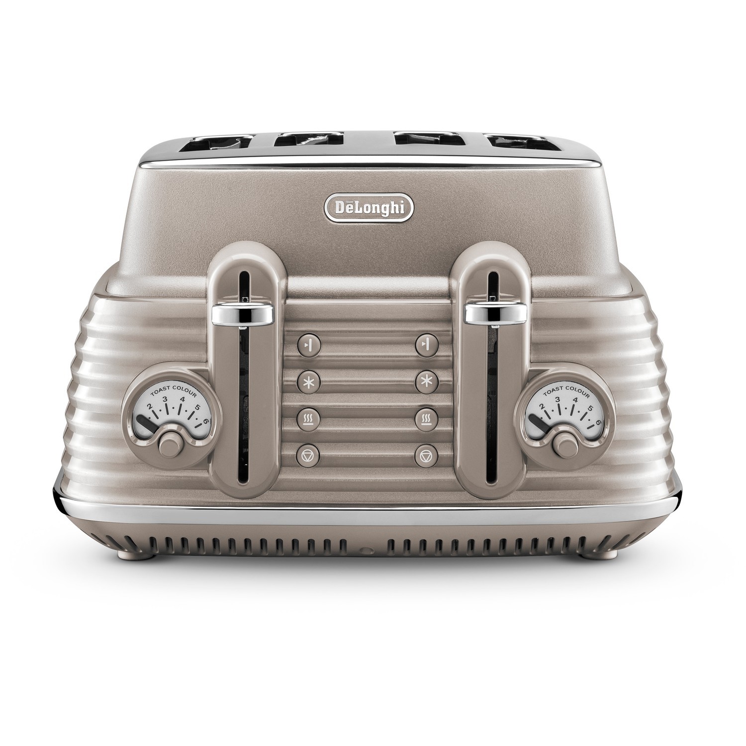 Delonghi Scolpito Kettle and Toaster Set Beige BuyItDirect.ie
