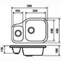 CDA 1.5 Bowl Stainless Steel Chrome Kitchen Sink