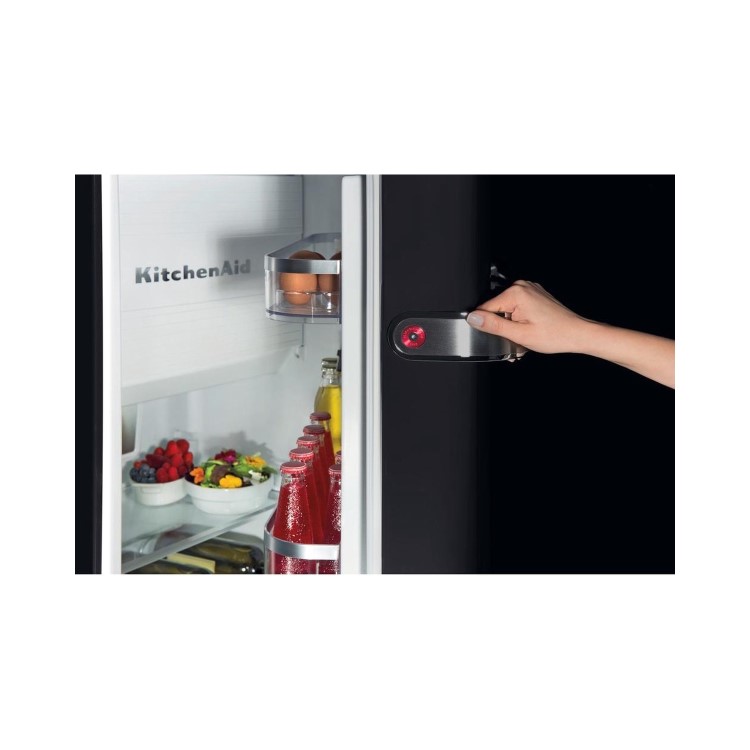 Kitchen Aid KitchenAid KCFMB60150R Iconic Retro Freestanding Fridge Right Hand Hinge - Onyx Black
