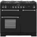 KCH100DFFBLC Rangemaster Kitchener 100cm Dual Fuel Range Cooker - Black