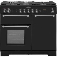 Rangemaster Kitchener 100cm Dual Fuel Range Cooker - Black Rangemaster Kitchener 100cm Dual Fuel Range Cooker - Black