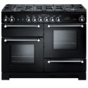 KCH110DFFBLC Rangemaster Kitchener 110cm Dual Fuel Range Cooker - Black